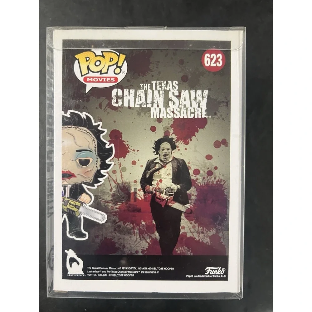 LeatherFace (Pretty Woman Mask) No. 623  Hot Topic Exclusive Funko Pop W/protect